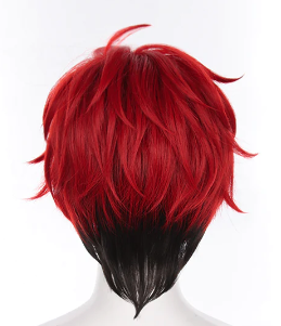Unisex Human Hair two tones light red 08/04