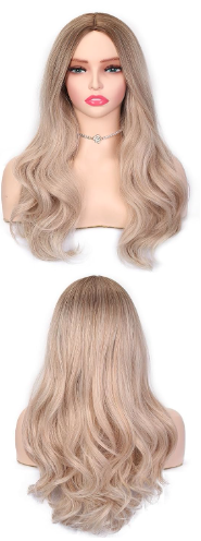 Ash Blonde Hair Lace Front Wig 18''