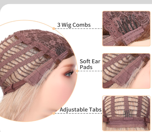 Ash Blonde Hair Lace Front Wig 18''