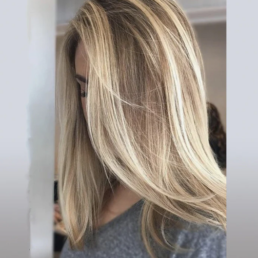 Ash Blonde Hair Lace Front Wig 18''