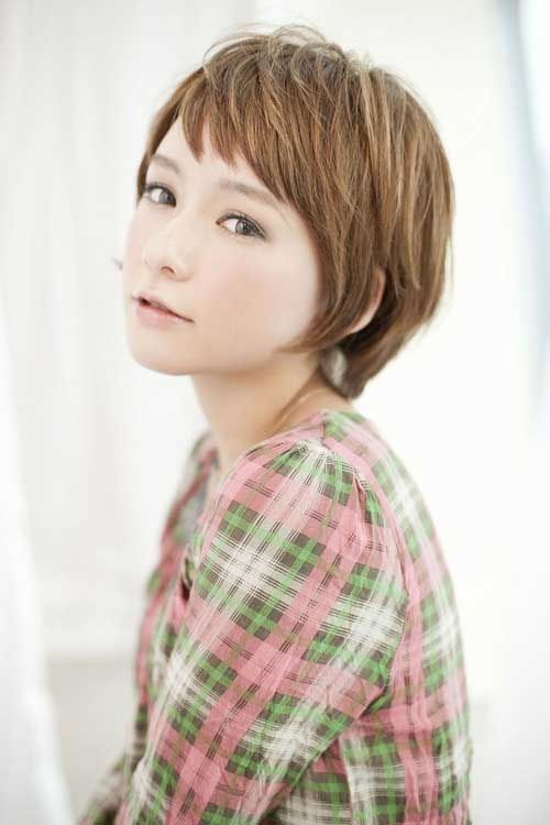 WIG HUMAN HAIR STYLE SHORT CUT MEDIUM BROWN COPPER