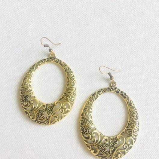 EARING GOLD PLATED PATTERN