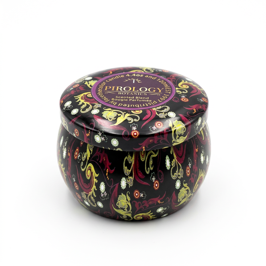 CEDARWOOD  DECORATIVE TIN CANDLE 4.4 OZ