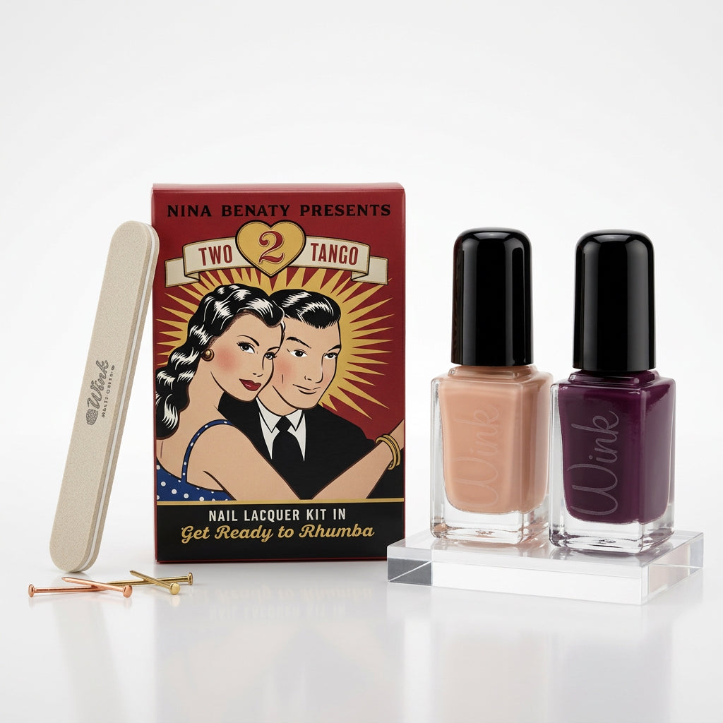 Wink Two-2-Tango Nail Lacquer Kit, nail polish available at Pircosmetics Canada.